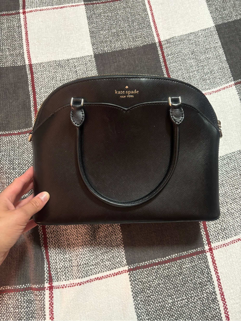 Kate Spade New York Black Saffiano Dome Satchel